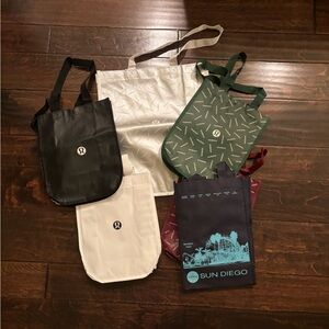 Lululemon shopping bags